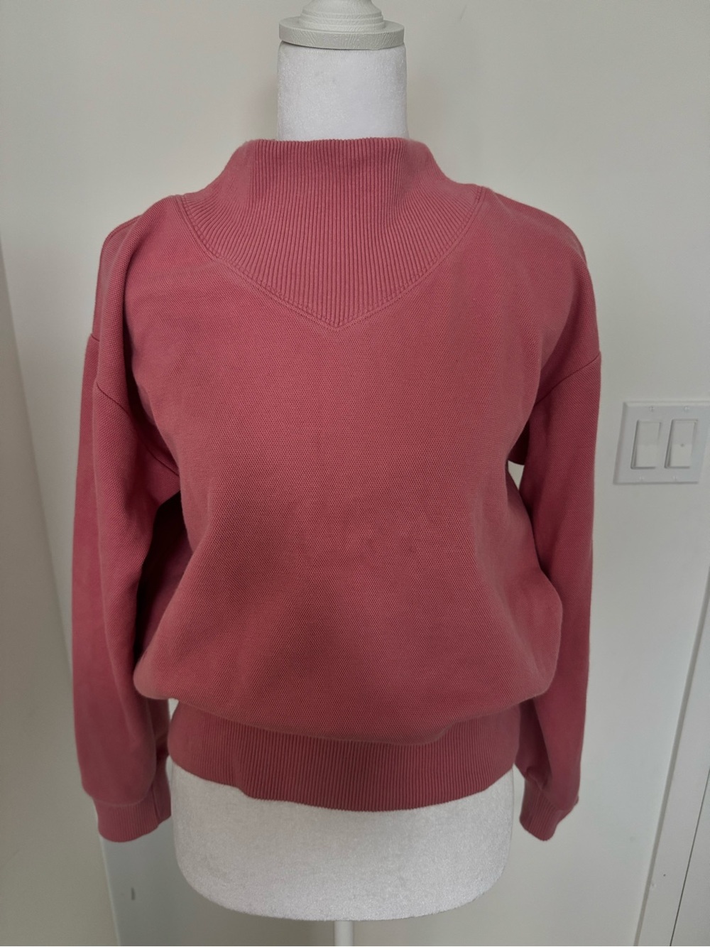 Women's Dusty Rose Cowl-Neck Sweater